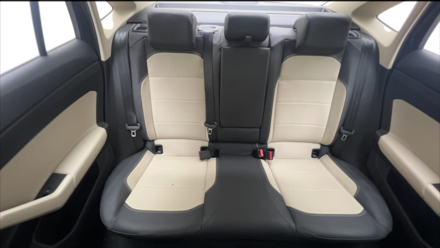 Used 2022 Volkswagen Virtus Topline 1.0 TSI AT Petrol Automatic interior REAR SEAT CONDITION VIEW