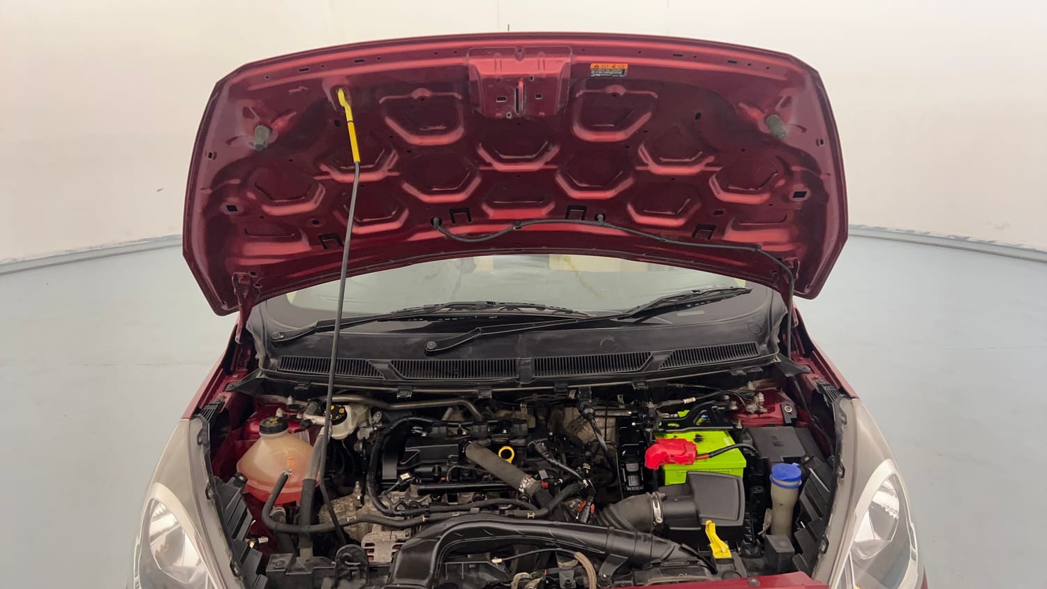 Used 2019 Ford Figo Aspire Trend Plus 1.2 Ti-VCT Petrol Manual engine ENGINE & BONNET OPEN FRONT VIEW