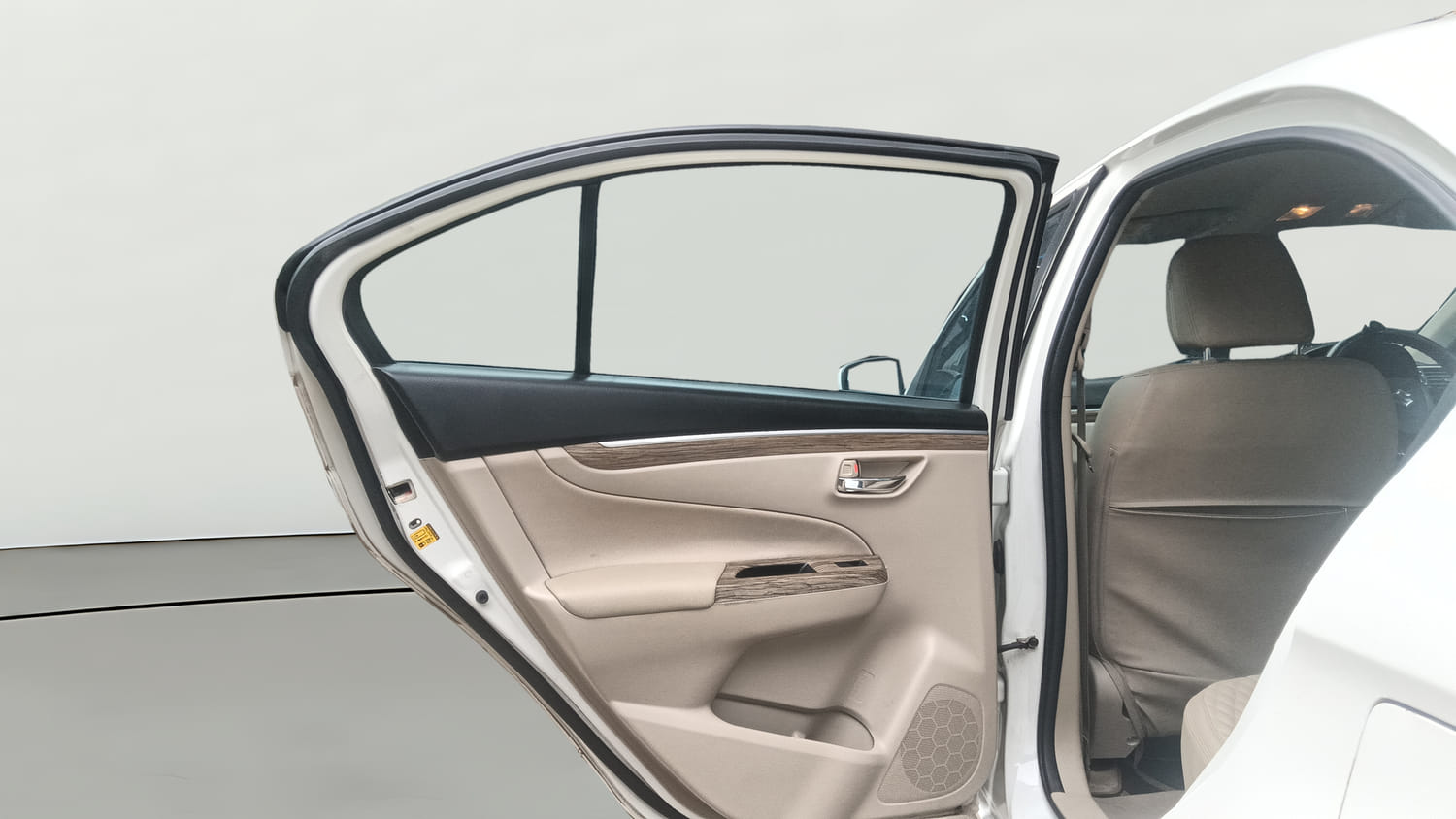 Used 2023 Maruti Suzuki Ciaz Zeta 1.5 Petrol Manual interior LEFT REAR DOOR OPEN VIEW