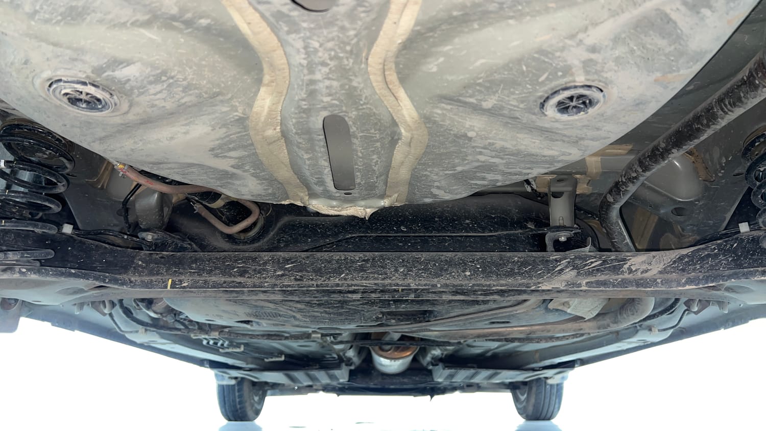 Used 2022 Maruti Suzuki Dzire VXi Petrol Manual extra REAR UNDERBODY VIEW (TAKEN FROM REAR)