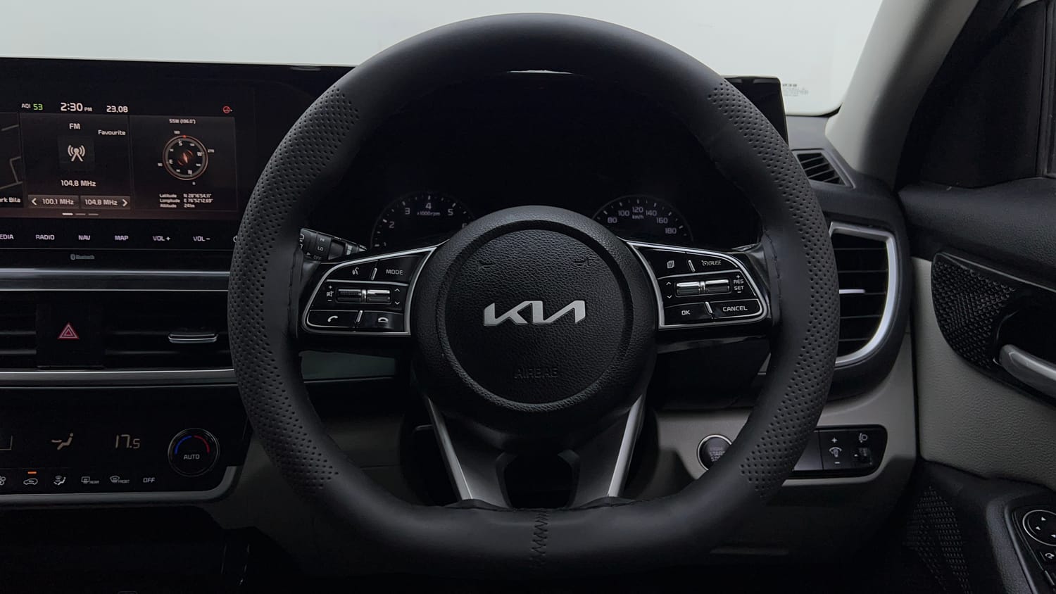 Used 2023 Kia Seltos HTX 1.5 Petrol Manual interior STEERING VIEW