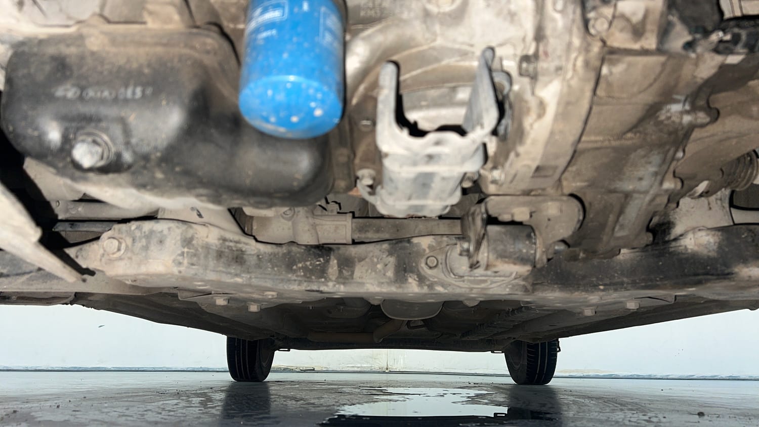 Used 2019 Hyundai Xcent SX Petrol Manual extra FRONT LEFT UNDERBODY VIEW