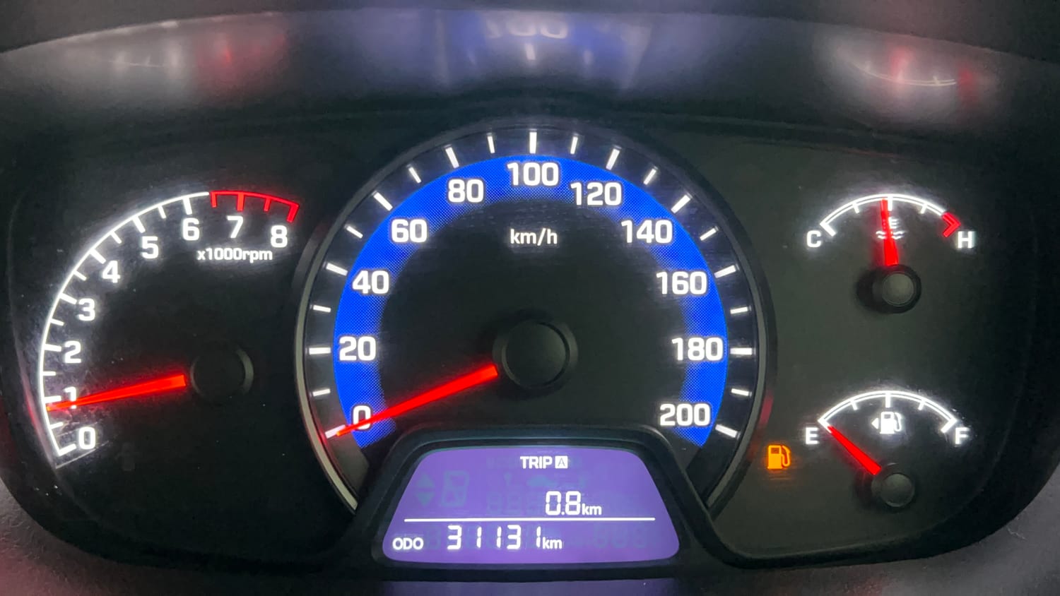 Used 2018 Hyundai Xcent SX (O) Petrol Manual interior CLUSTERMETER VIEW