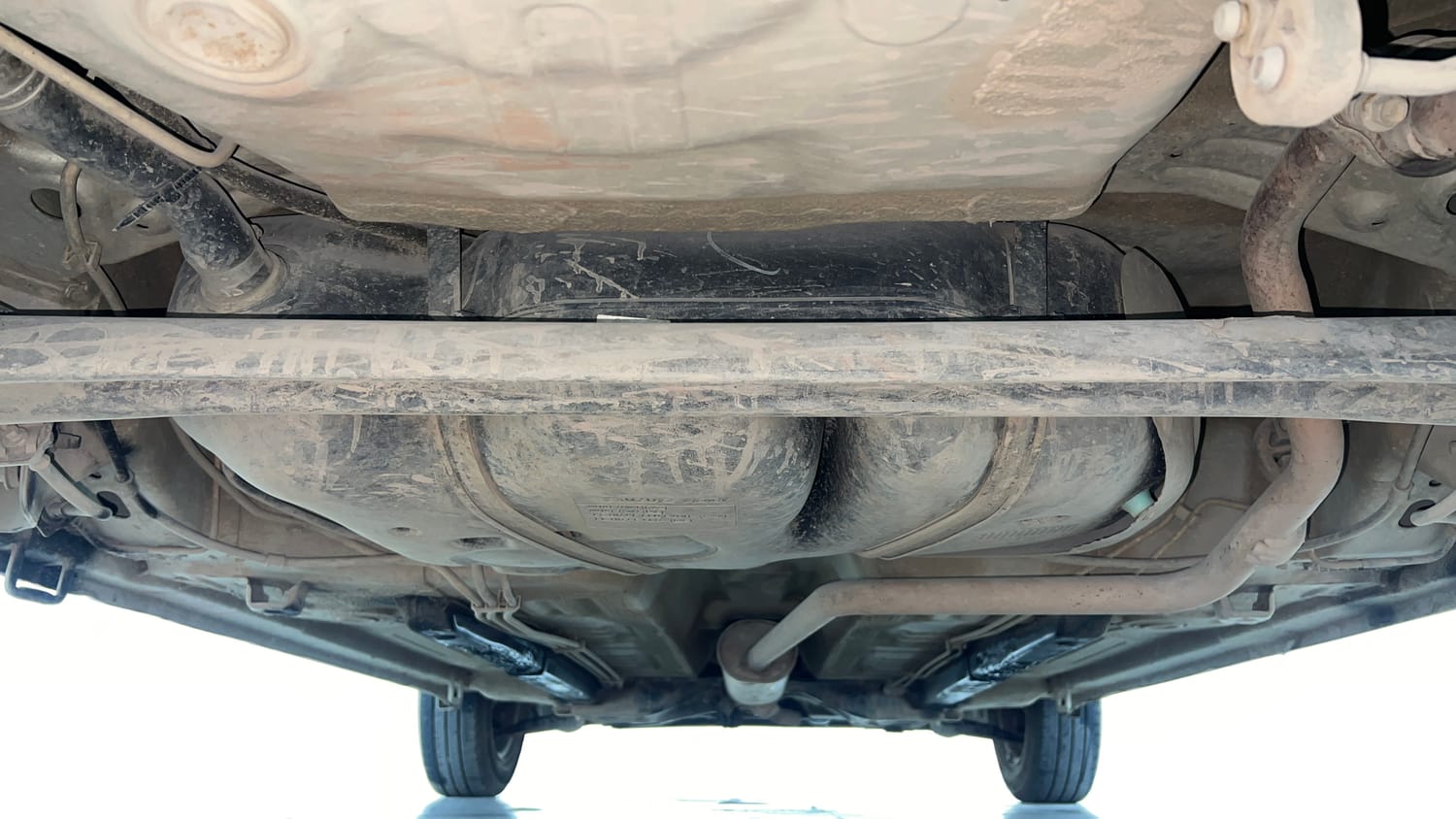 Used 2015 Maruti Suzuki Celerio VXi CNG Cng Manual extra REAR UNDERBODY VIEW (TAKEN FROM REAR)