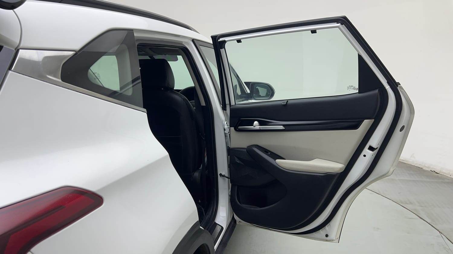 Used 2023 Kia Seltos HTX 1.5 Petrol Manual interior RIGHT REAR DOOR OPEN VIEW