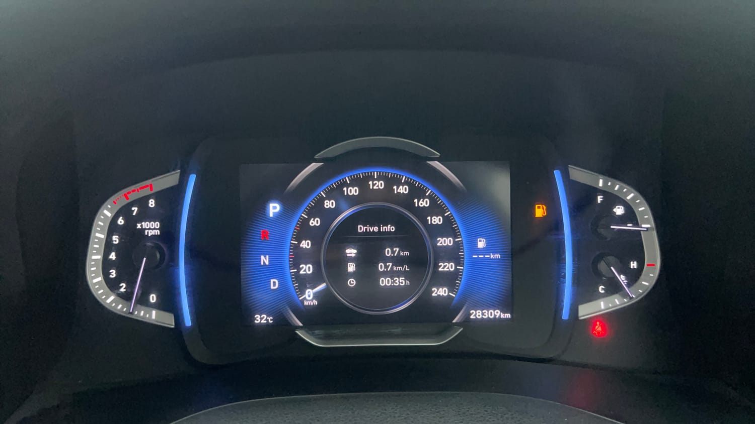 Used 2021 Hyundai Creta SX (O) 1.4 Turbo 7 DCT Petrol Automatic interior CLUSTERMETER VIEW