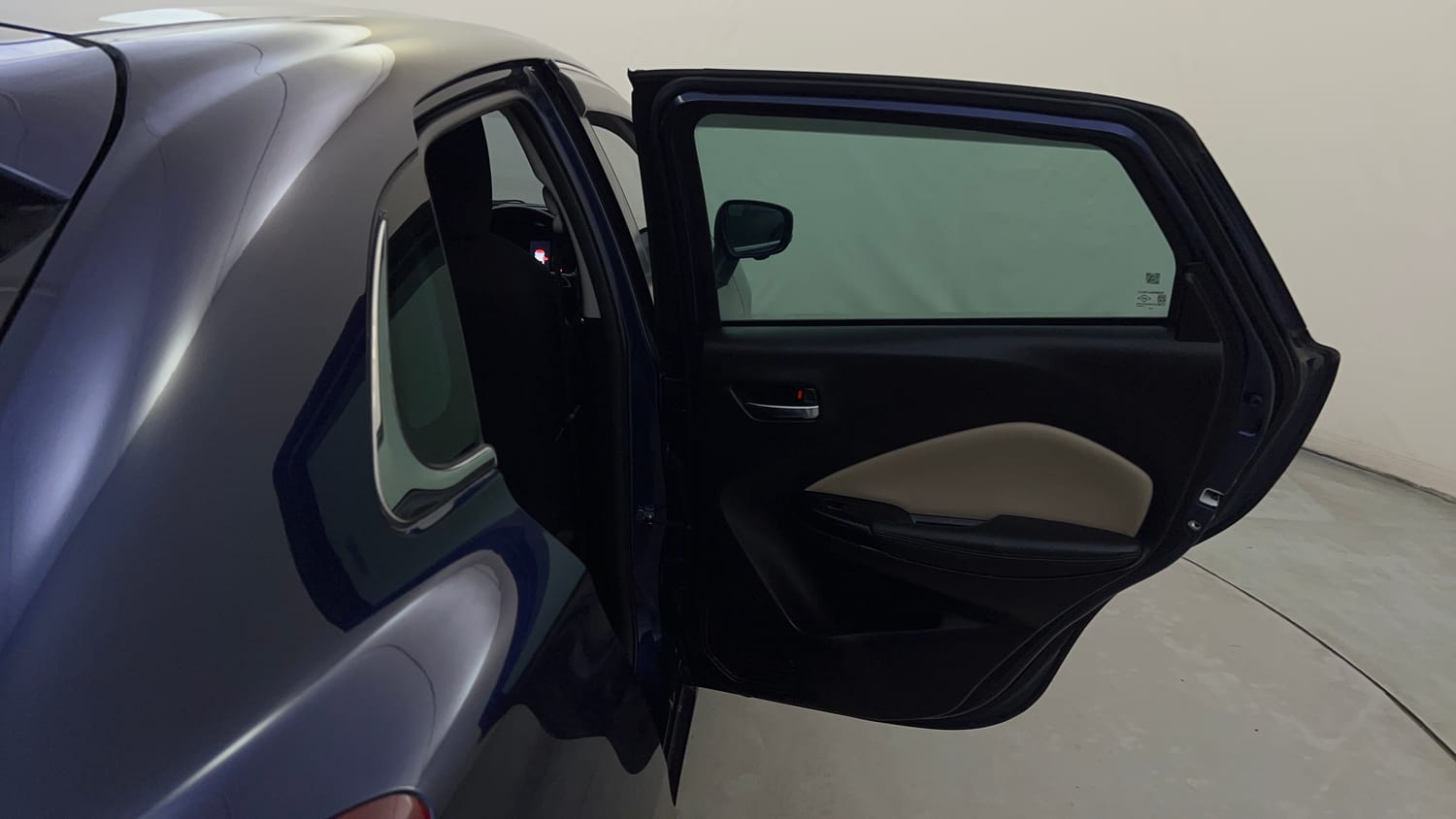 Used 2024 Toyota Glanza V AMT Petrol Automatic interior RIGHT REAR DOOR OPEN VIEW