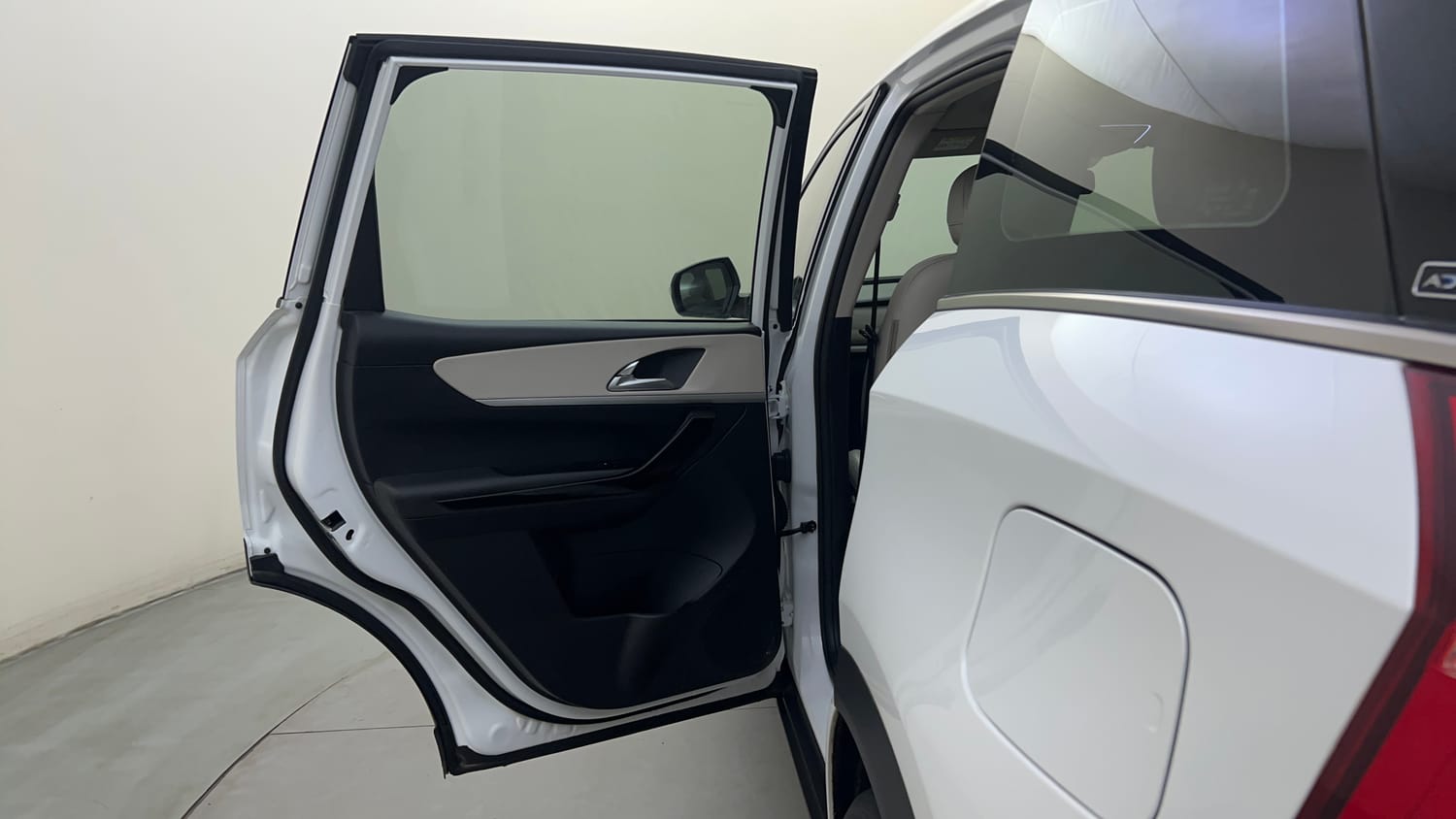 Used 2024 Mahindra XUV700 AX 7 Petrol AT 7 STR Petrol Automatic interior LEFT REAR DOOR OPEN VIEW