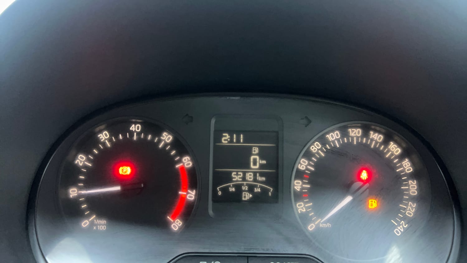 Used 2020 Skoda Rapid Ambition Petrol Manual interior CLUSTERMETER VIEW