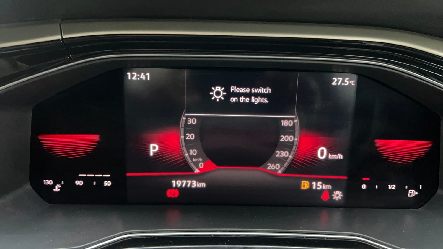 Used 2022 Volkswagen Virtus Topline 1.0 TSI AT Petrol Automatic interior CLUSTERMETER VIEW