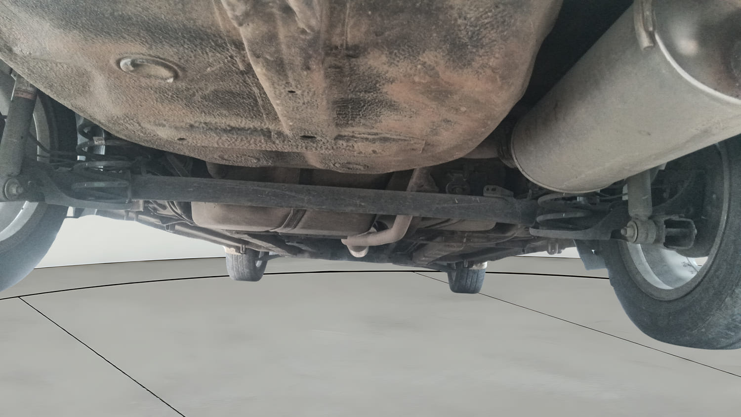 Used 2023 Maruti Suzuki Ciaz Zeta 1.5 Petrol Manual extra REAR UNDERBODY VIEW (TAKEN FROM REAR)