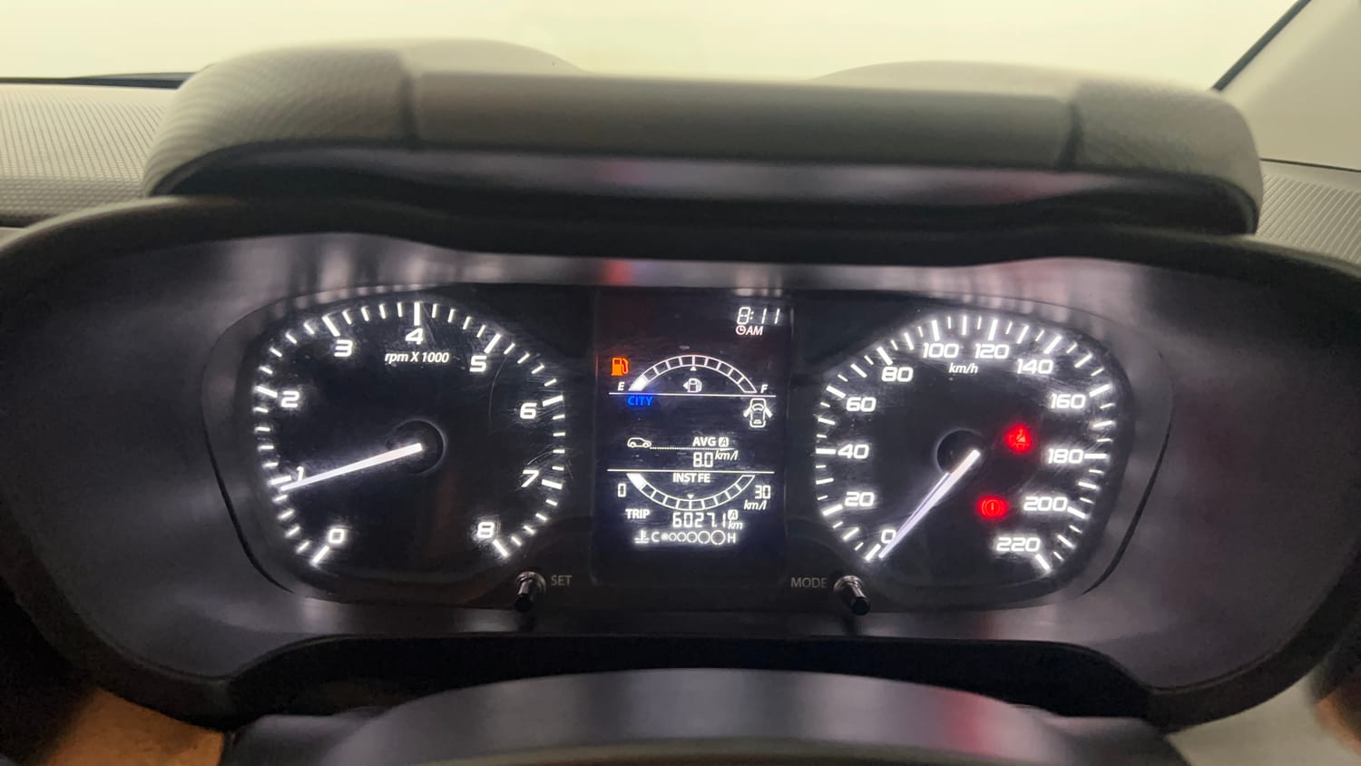 Used 2021 Tata Altroz XE Petrol Petrol Manual interior CLUSTERMETER VIEW