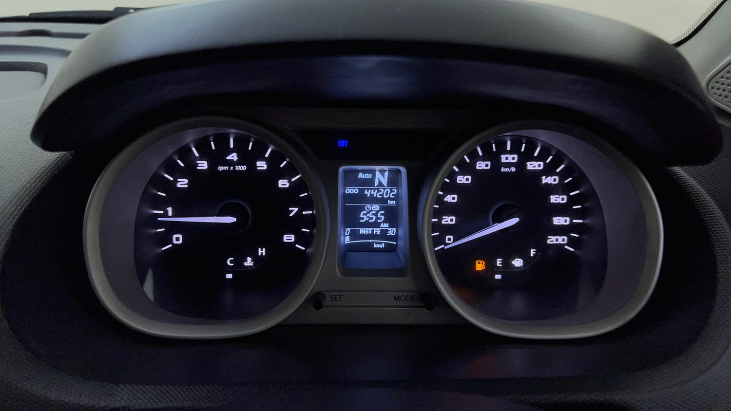 Used 2017 Tata Tiago Revotron XZA Petrol Automatic interior CLUSTERMETER VIEW