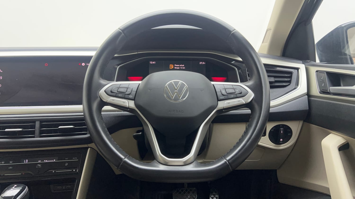 Used 2022 Volkswagen Virtus Topline 1.0 TSI AT Petrol Automatic interior STEERING VIEW