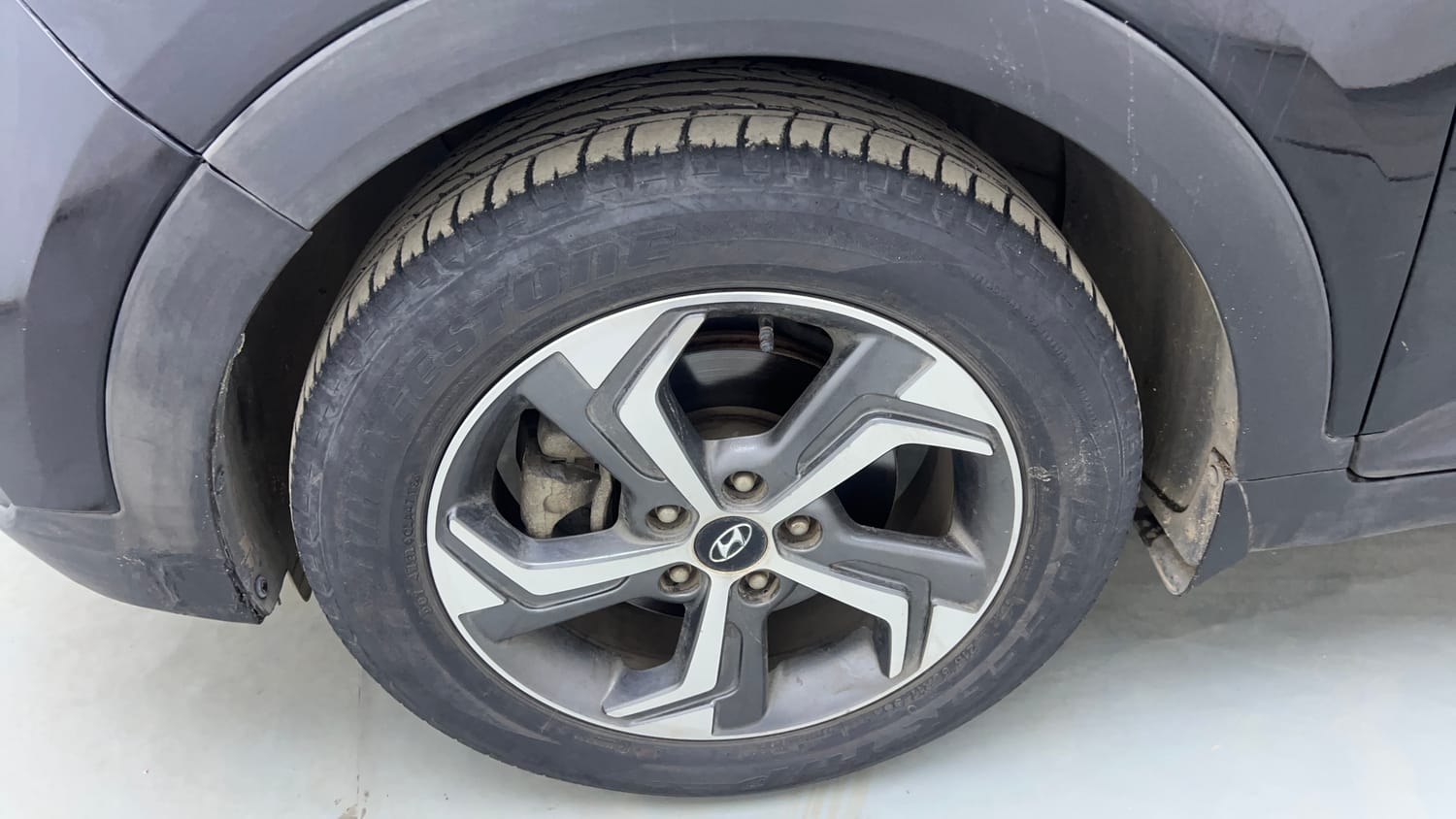 Used 2019 Hyundai Creta SX 1.6 AT Petrol Petrol Automatic tyres LEFT FRONT TYRE RIM VIEW