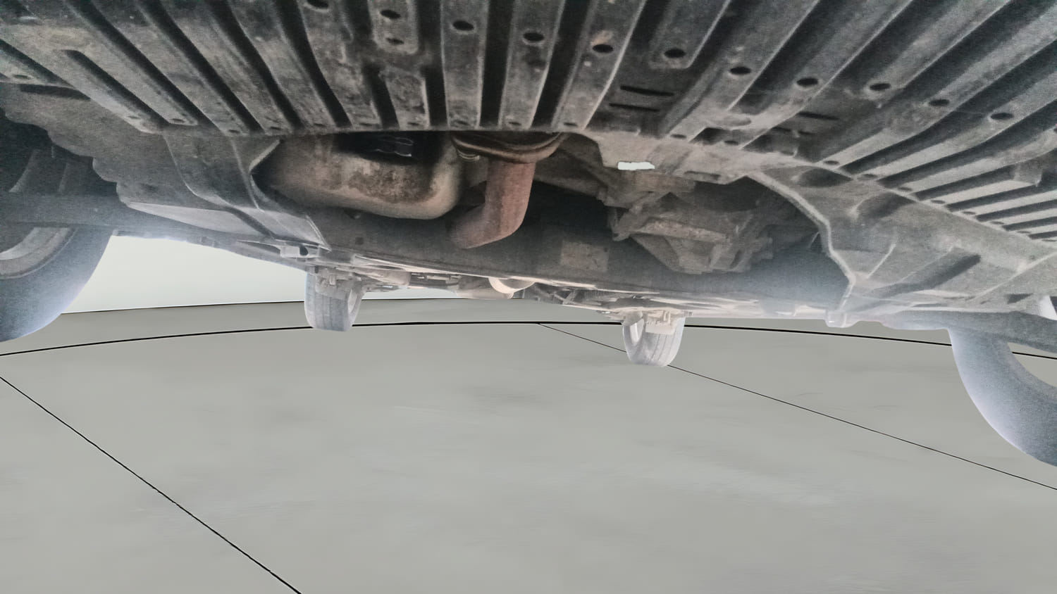 Used 2023 Maruti Suzuki Ciaz Zeta 1.5 Petrol Manual extra FRONT LEFT UNDERBODY VIEW