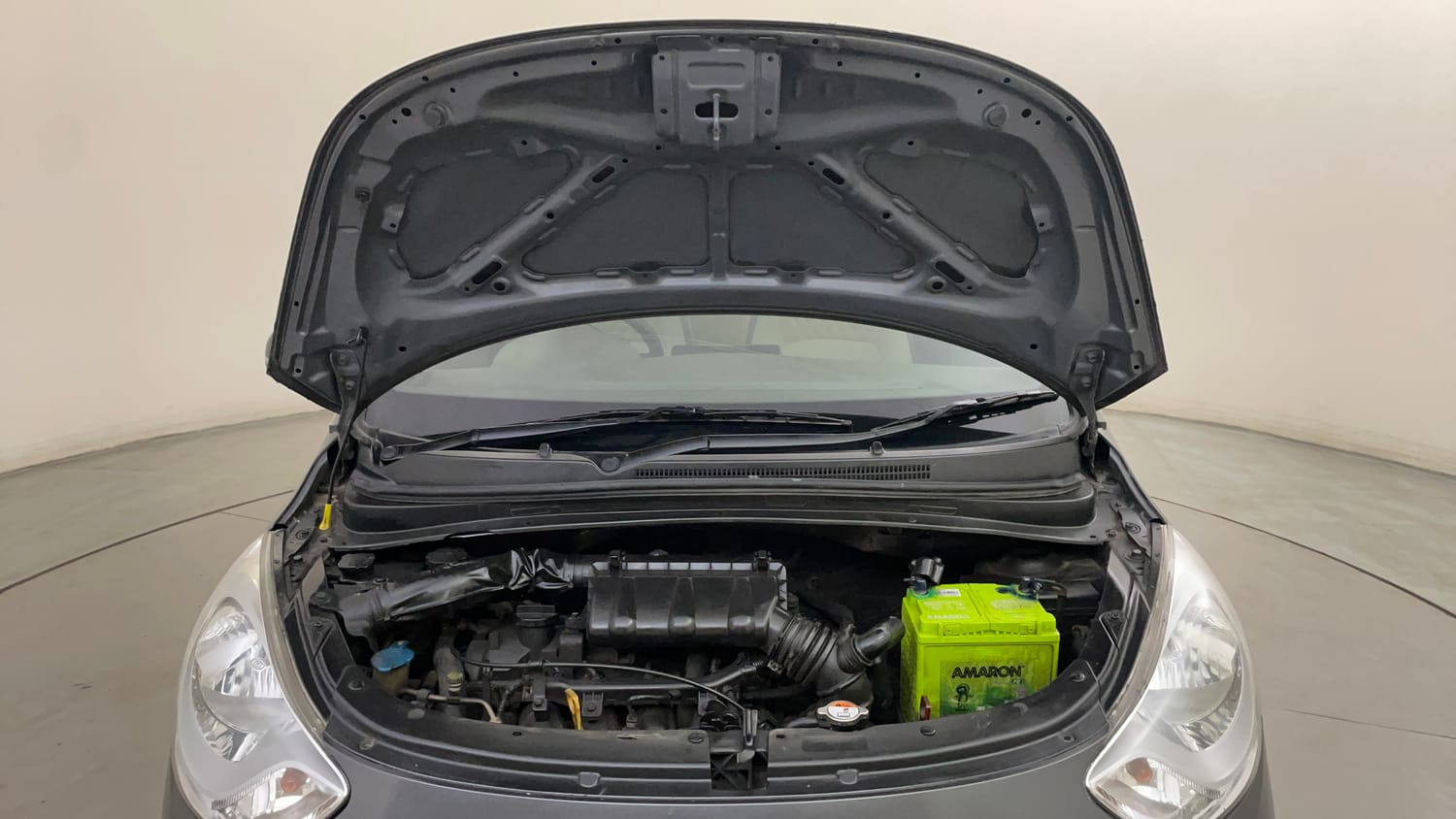 Used 2012 Hyundai i10 Sportz 1.2 AT Kappa2 Petrol Automatic engine ENGINE & BONNET OPEN FRONT VIEW