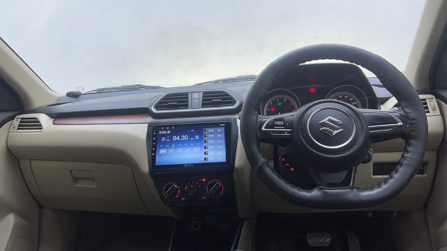 Used 2017 Maruti Suzuki Dzire VXi AMT Petrol Automatic interior DASHBOARD VIEW