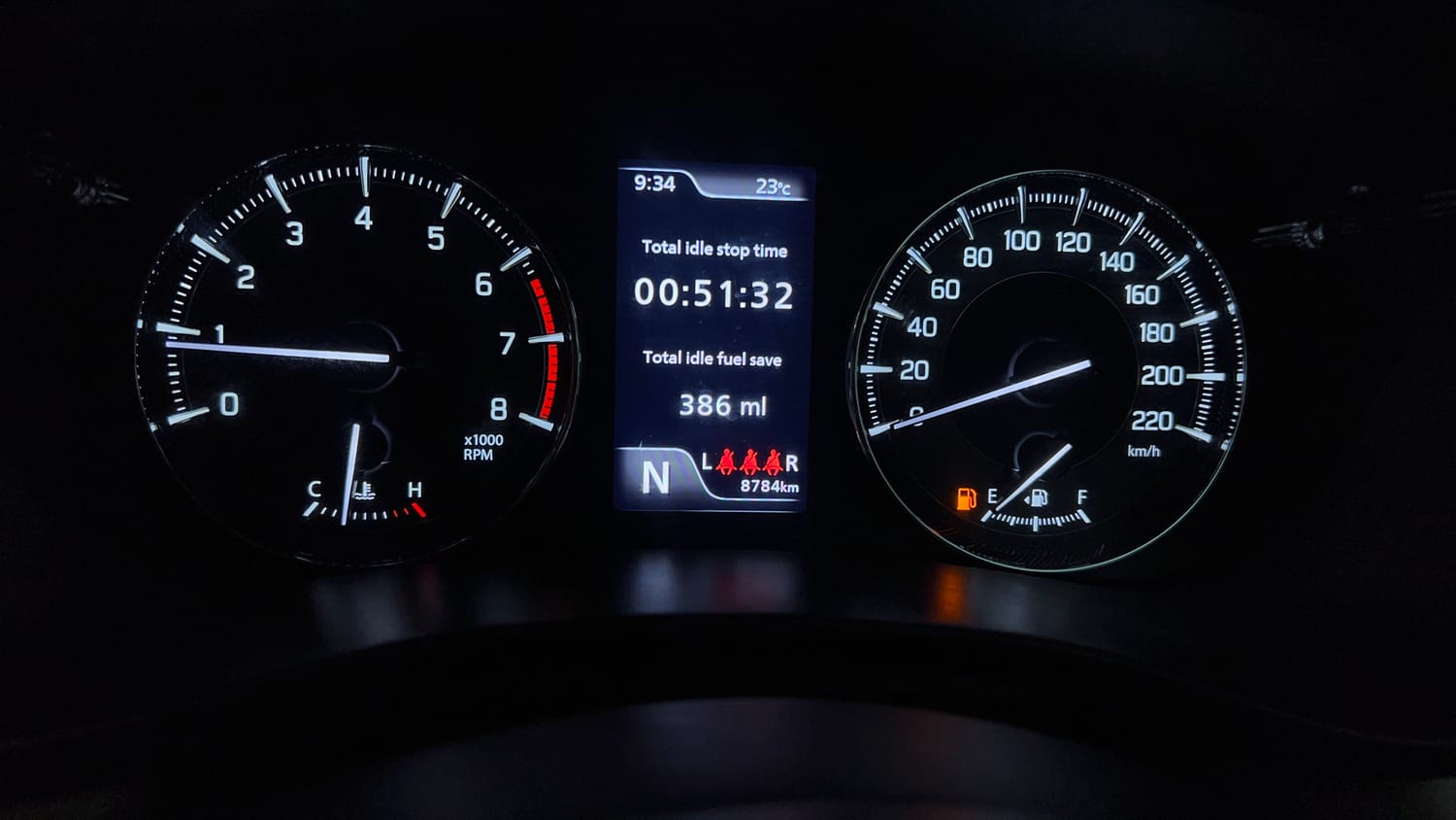 Used 2024 Toyota Glanza V AMT Petrol Automatic interior CLUSTERMETER VIEW