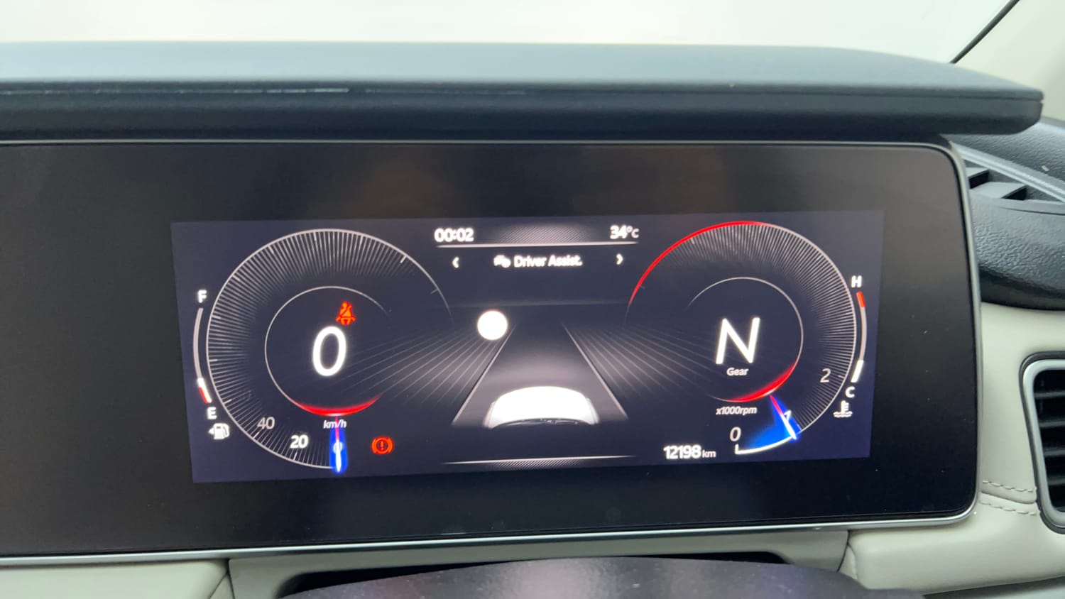 Used 2024 Mahindra XUV700 AX 7 Luxury Pack Diesel MT 7 STR Diesel Manual interior CLUSTERMETER VIEW