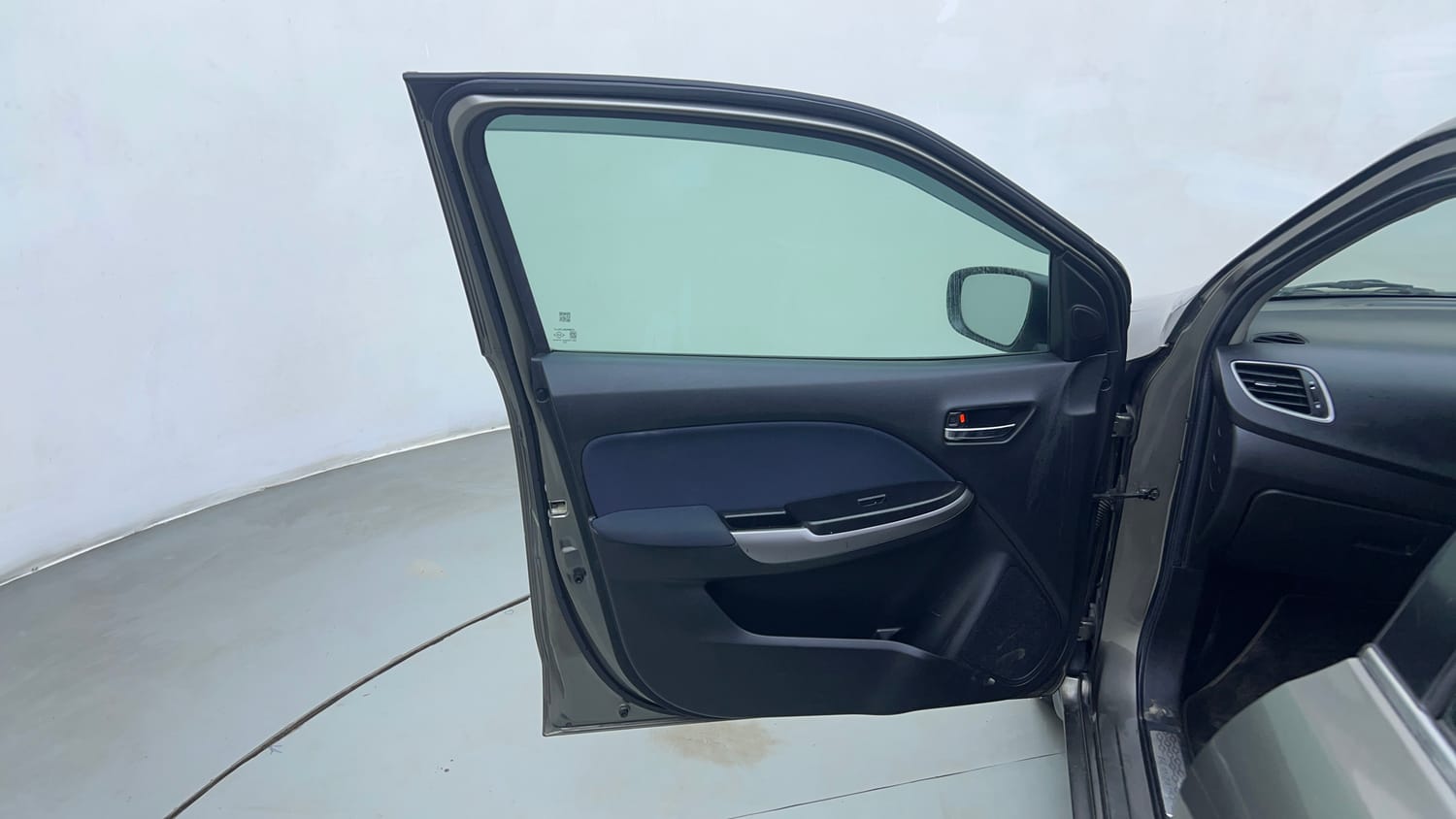Used 2021 Toyota Glanza V CVT Petrol Automatic interior LEFT FRONT DOOR OPEN VIEW