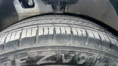 Used 2025 Hyundai Grand i10 Nios Asta 1.2 Kappa Petrol Manual tyres LEFT FRONT TYRE TREAD VIEW