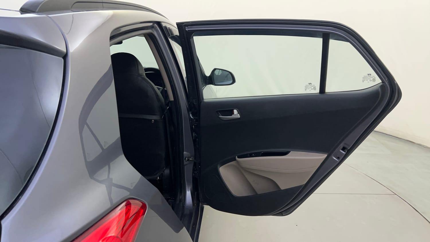Used 2014 Hyundai Grand i10 Sportz 1.2 Kappa VTVT Petrol Manual interior RIGHT REAR DOOR OPEN VIEW