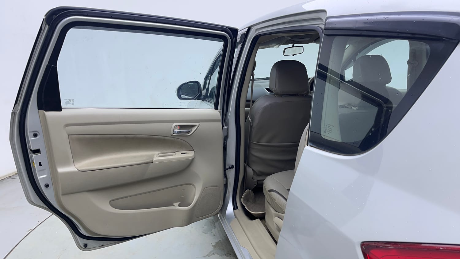 Used 2015 Maruti Suzuki Ertiga ZDI SHVS Diesel Manual interior LEFT REAR DOOR OPEN VIEW