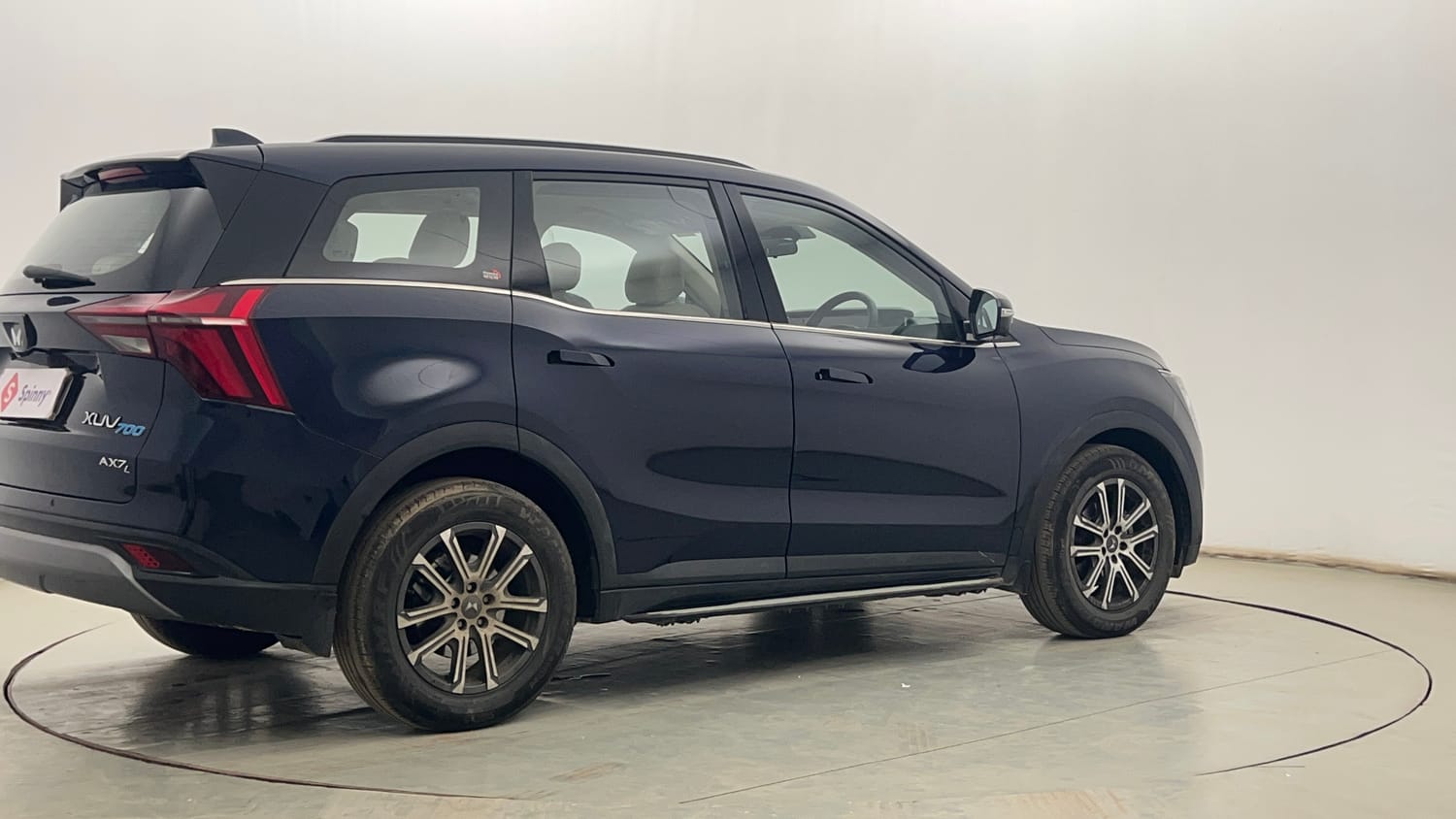 Used 2022 Mahindra XUV700 AX 7 Diesel AT AWD Luxury Pack 7 STR Diesel Automatic exterior RIGHT REAR CORNER VIEW