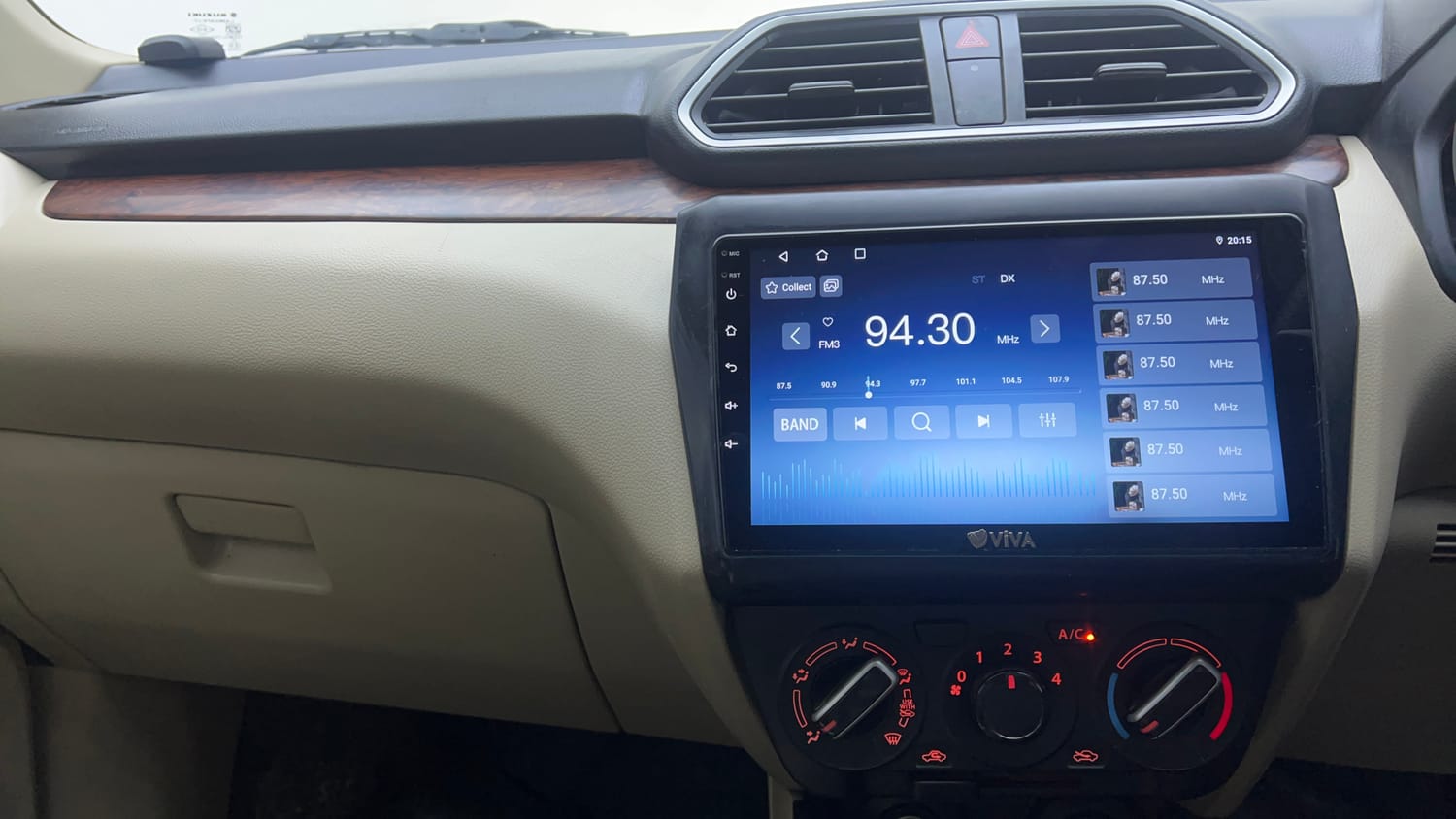 Used 2017 Maruti Suzuki Dzire VXi AMT Petrol Automatic interior MUSIC SYSTEM & AC CONTROL VIEW