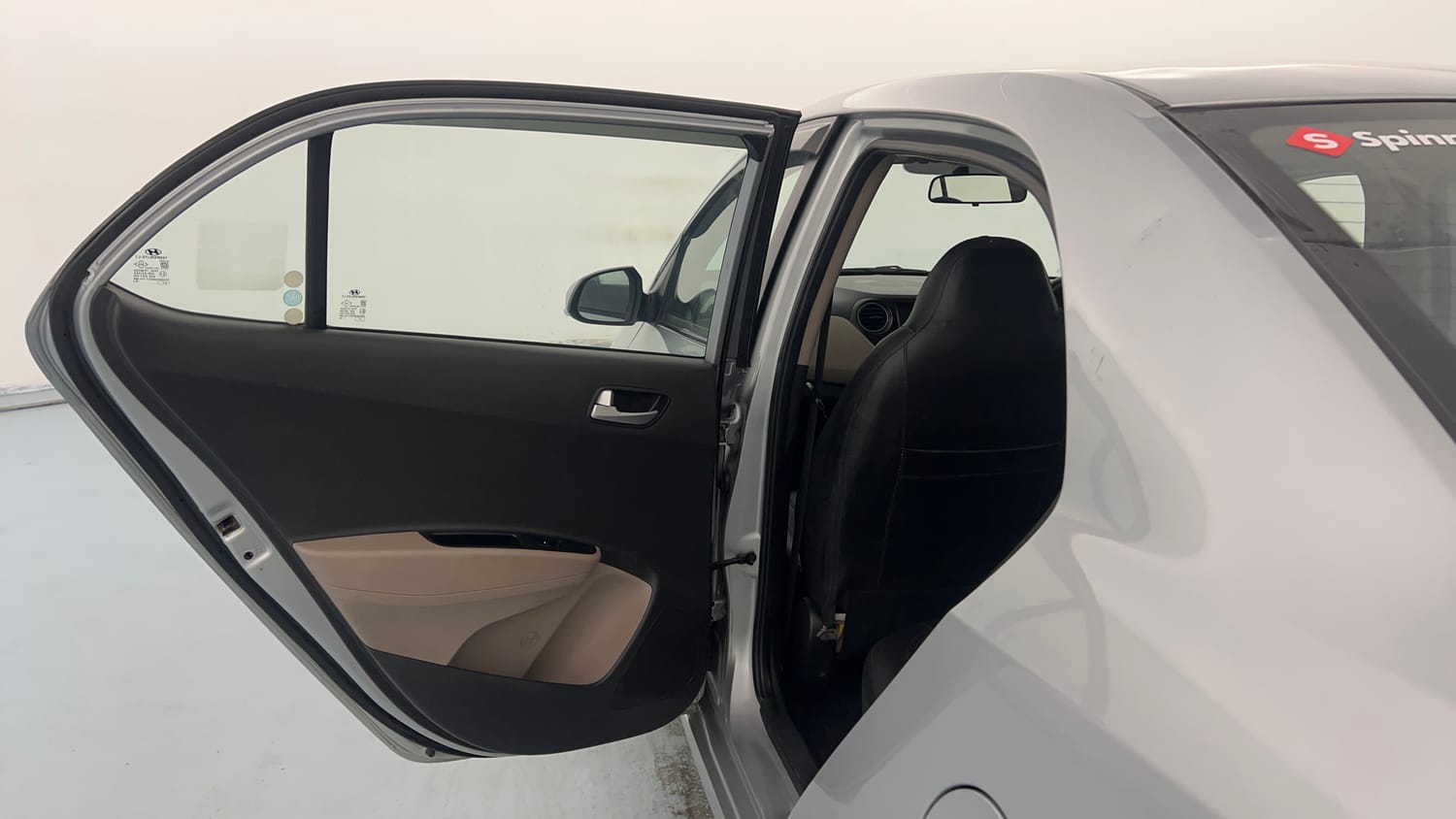Used 2019 Hyundai Xcent SX Petrol Manual interior LEFT REAR DOOR OPEN VIEW
