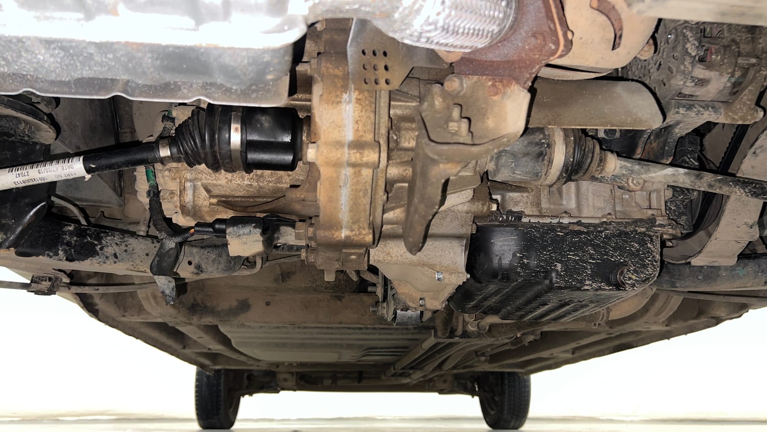Used 2015 Tata Nano Twist XTA Petrol Automatic extra REAR UNDERBODY VIEW (TAKEN FROM REAR)