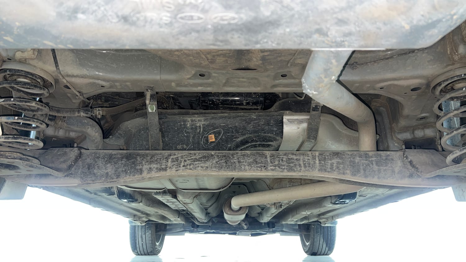 Used 2021 Hyundai Creta SX (O) 1.4 Turbo 7 DCT Petrol Automatic extra REAR UNDERBODY VIEW (TAKEN FROM REAR)