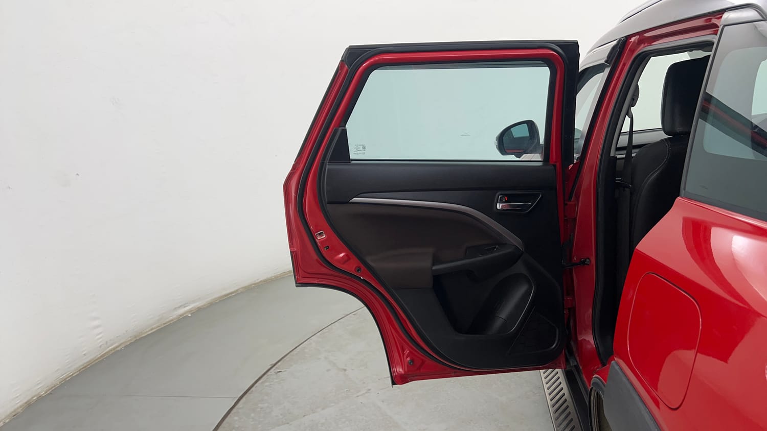 Used 2022 Maruti Suzuki Brezza Zxi Plus AT Dual Tone Petrol Automatic interior LEFT REAR DOOR OPEN VIEW