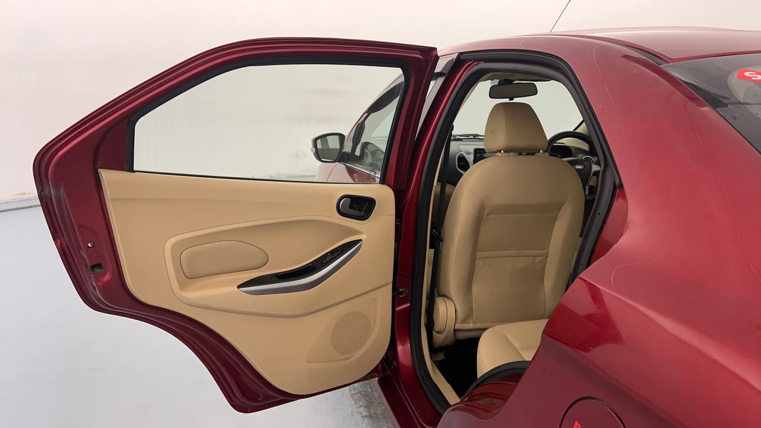 Used 2019 Ford Figo Aspire Trend Plus 1.2 Ti-VCT Petrol Manual interior LEFT REAR DOOR OPEN VIEW