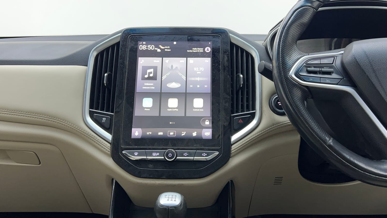 Used 2022 MG Motors Hector Sharp 2.0 Diesel Turbo MT Diesel Manual interior MUSIC SYSTEM & AC CONTROL VIEW
