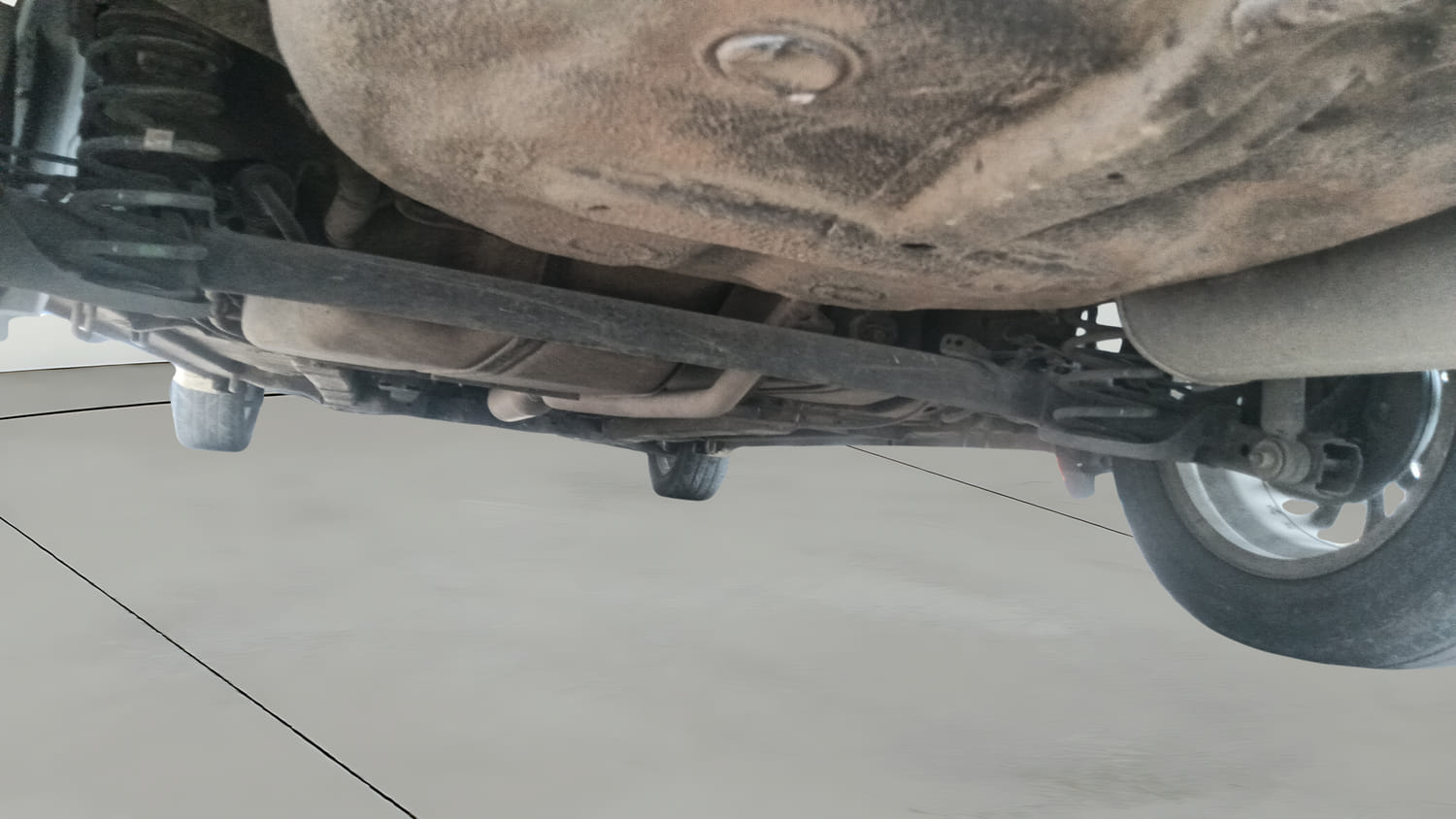 Used 2023 Maruti Suzuki Ciaz Zeta 1.5 Petrol Manual extra REAR RIGHT UNDERBODY VIEW