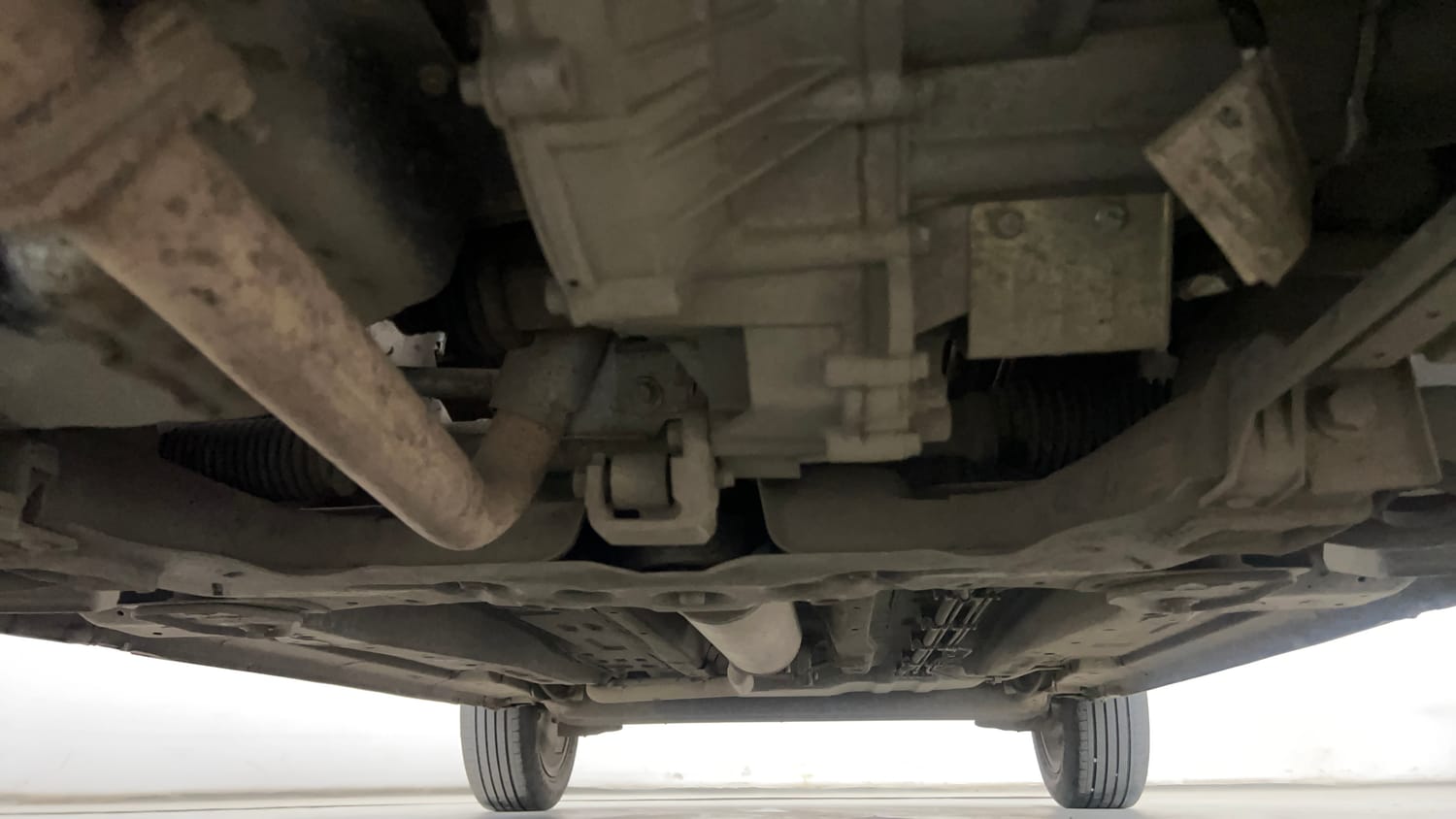 Used 2025 Tata Punch Creative Plus AMT Petrol Automatic extra FRONT LEFT UNDERBODY VIEW