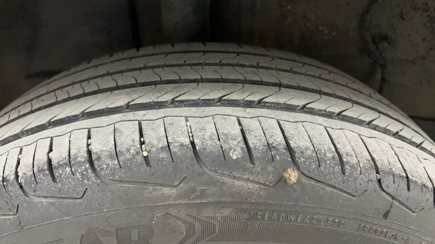 Used 2025 Tata Punch Creative Plus AMT Petrol Automatic tyres RIGHT REAR TYRE TREAD VIEW