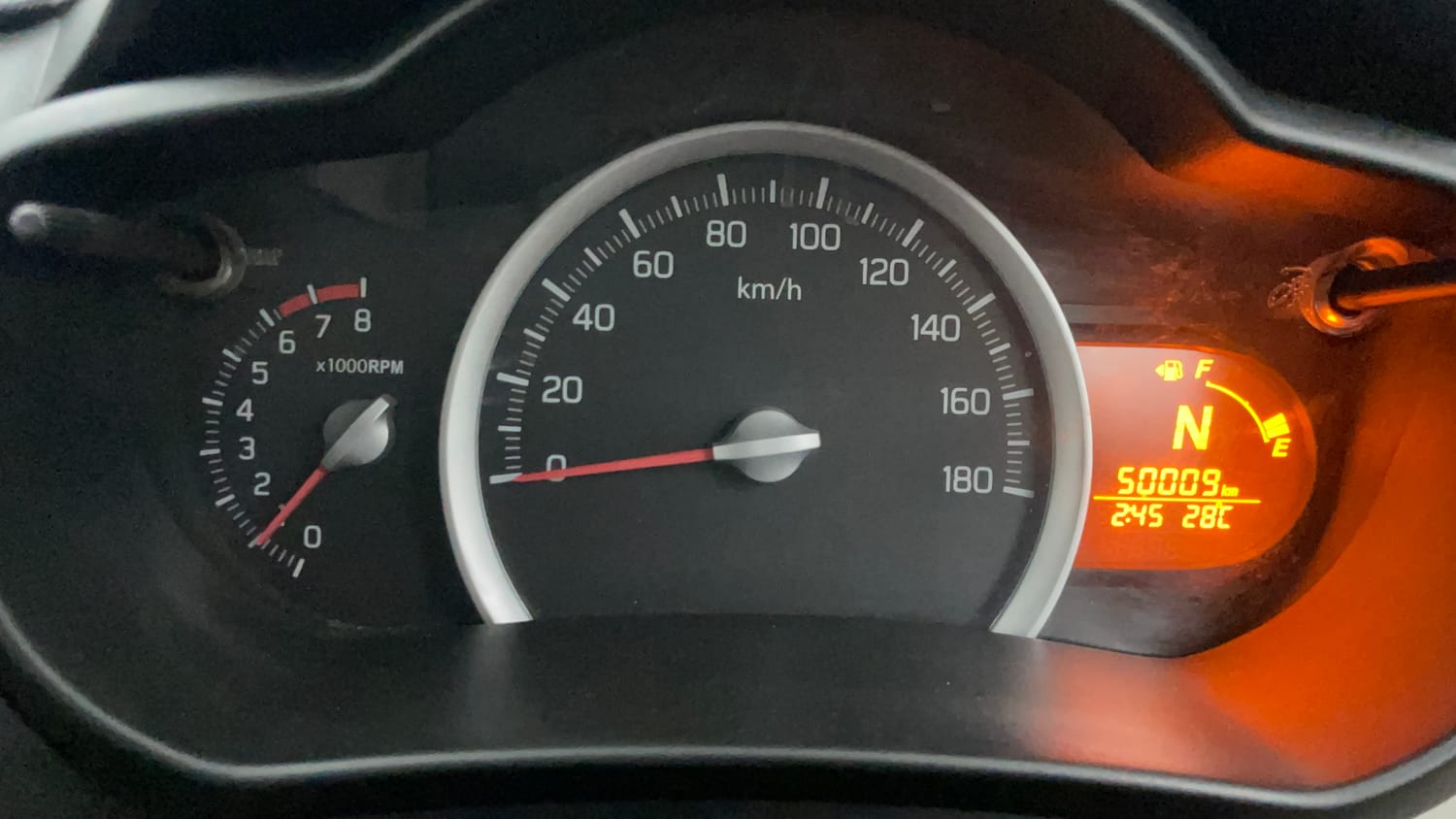 Used 2016 Maruti Suzuki Celerio VXi AMT Petrol Automatic interior CLUSTERMETER VIEW