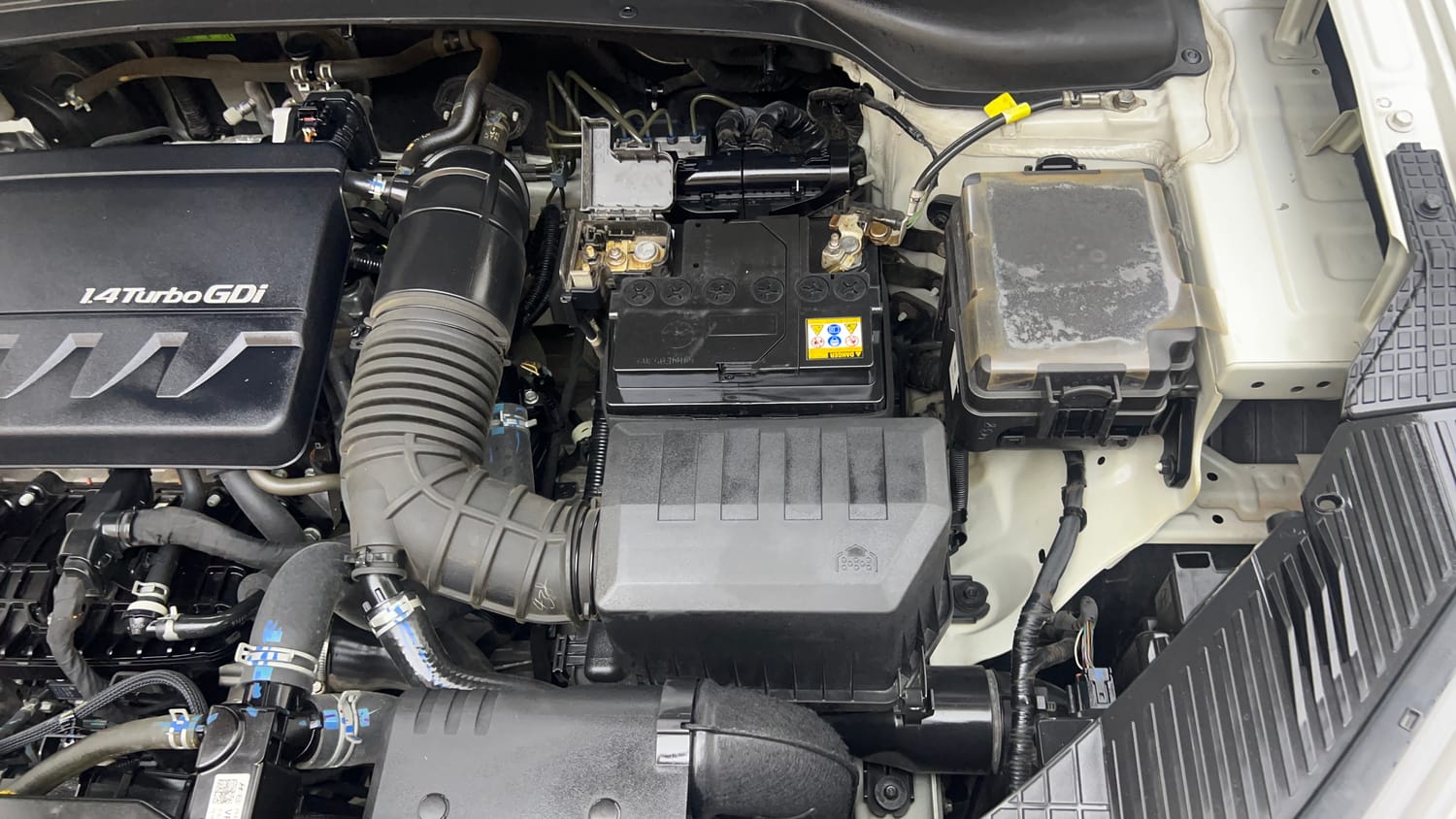 Used 2021 Hyundai Creta SX (O) 1.4 Turbo 7 DCT Petrol Automatic engine ENGINE LEFT SIDE VIEW