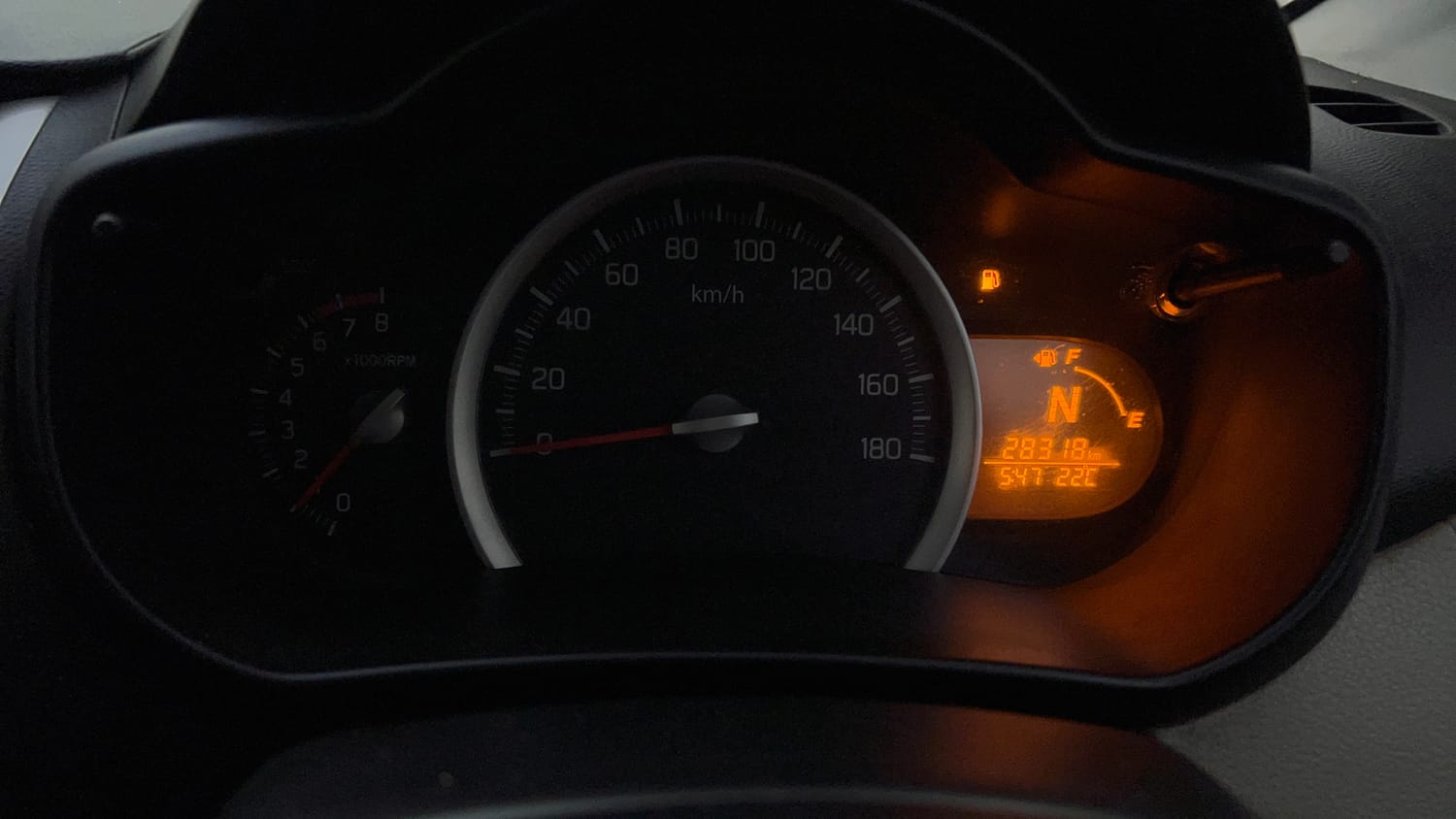 Used 2015 Maruti Suzuki Celerio VXi AMT Petrol Automatic interior CLUSTERMETER VIEW