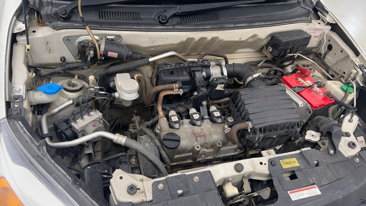 Used 2022 Maruti Suzuki Alto 800 LXi (O) Petrol Manual engine ENGINE RIGHT SIDE VIEW