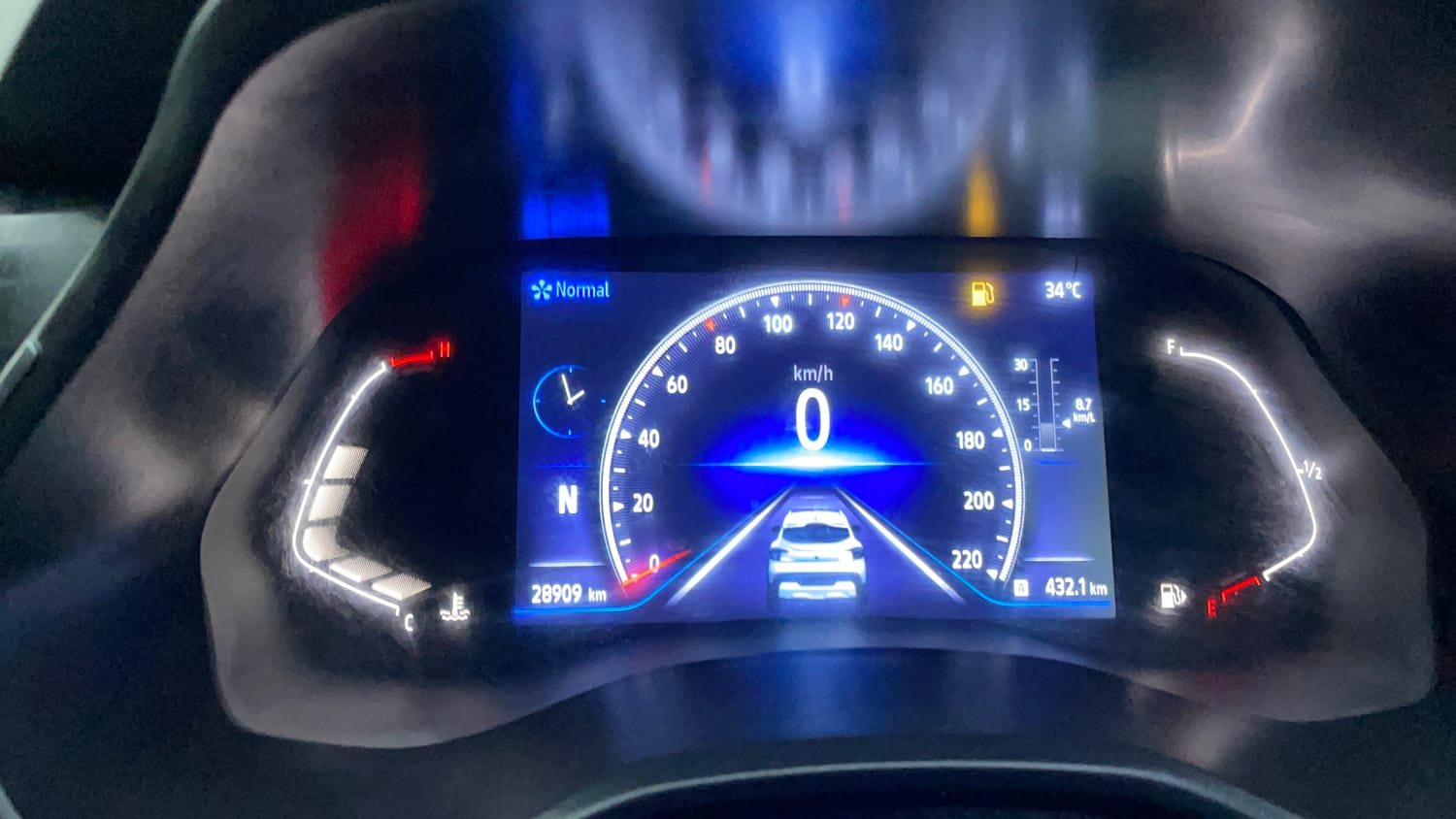 Used 2023 Renault Kiger RXZ AMT Petrol Automatic interior CLUSTERMETER VIEW