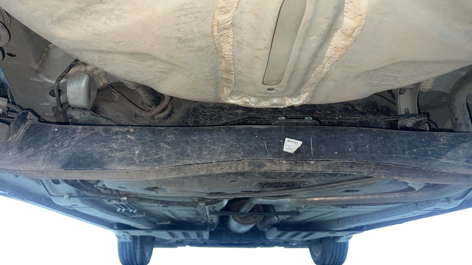 Used 2024 Toyota Glanza V Petrol Manual extra REAR UNDERBODY VIEW (TAKEN FROM REAR)