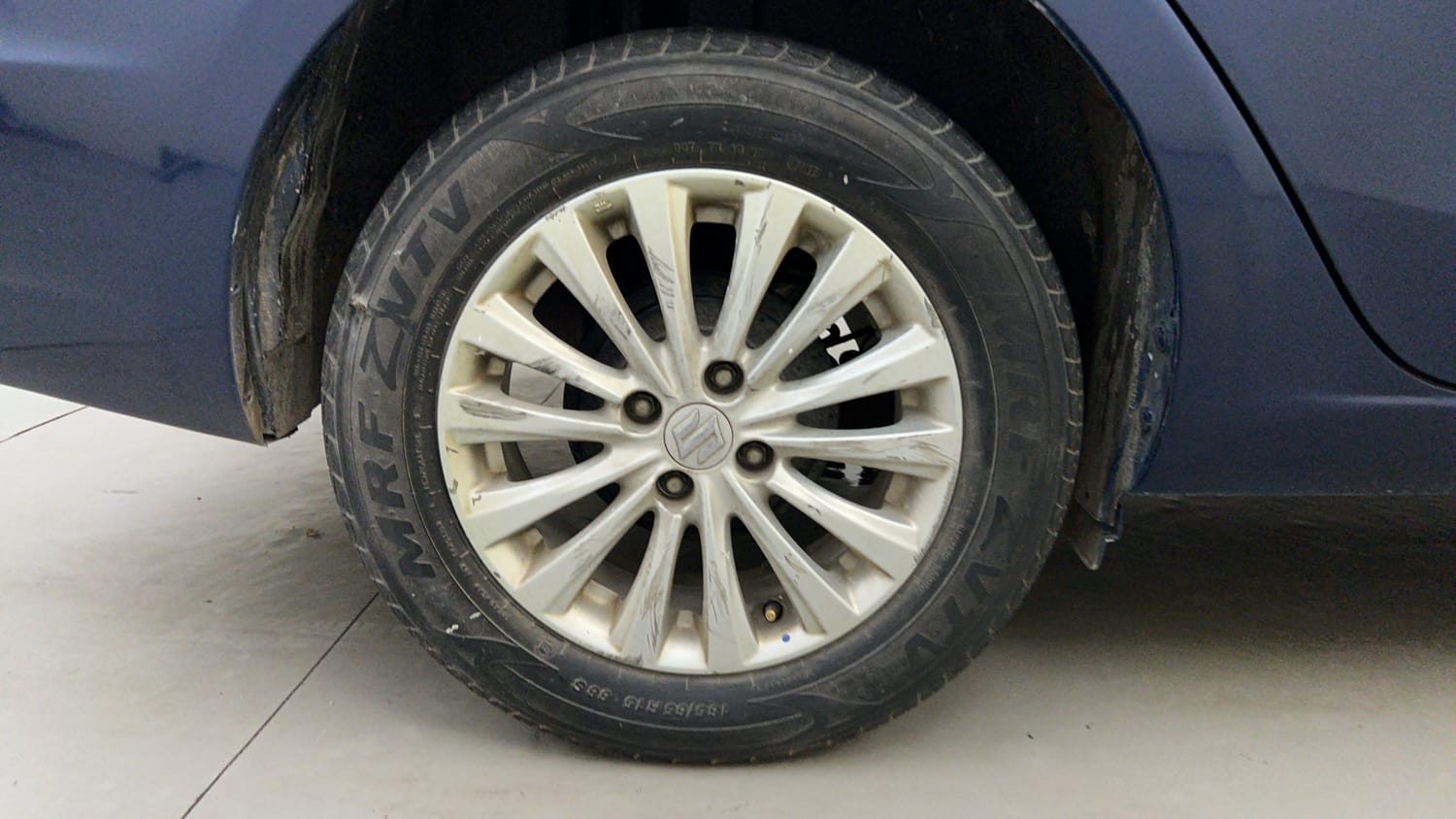 Used 2018 Maruti Suzuki Ciaz Zeta 1.4 MT Petrol Manual tyres RIGHT REAR TYRE RIM VIEW