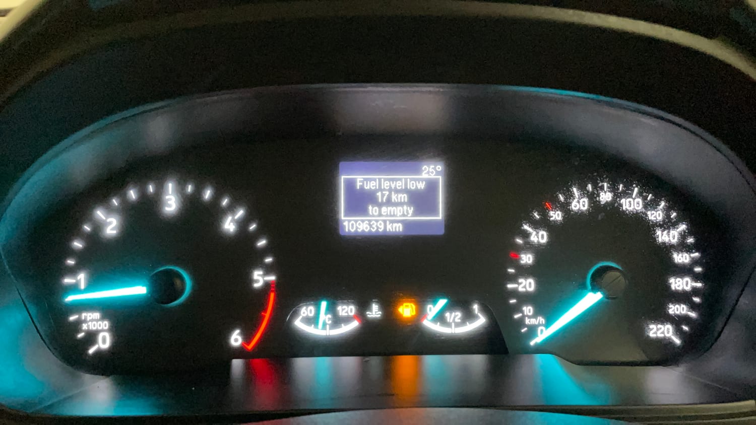 Used 2019 Ford EcoSport Titanium 1.5L TDCi Diesel Manual interior CLUSTERMETER VIEW