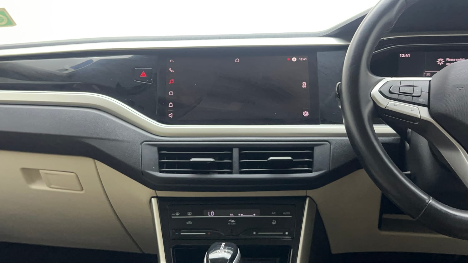 Used 2022 Volkswagen Virtus Topline 1.0 TSI AT Petrol Automatic interior MUSIC SYSTEM & AC CONTROL VIEW