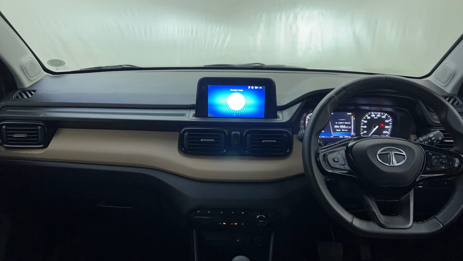 Used 2022 Tata Punch Kaziranga Creative AMT Petrol Automatic interior MUSIC SYSTEM & AC CONTROL VIEW