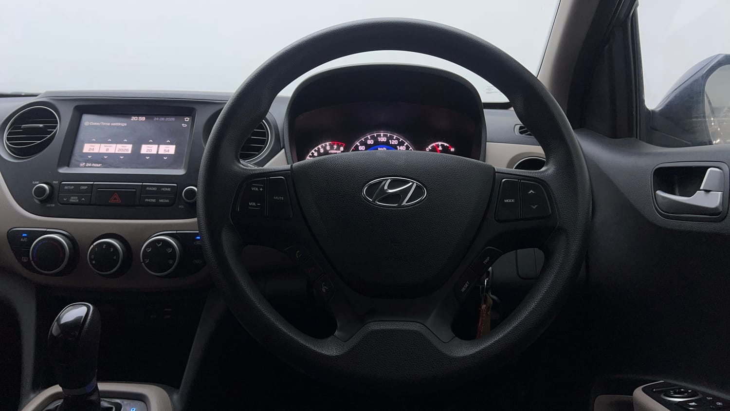 Used 2018 Hyundai Grand i10 Sportz AT 1.2 Kappa VTVT Petrol Automatic interior STEERING VIEW